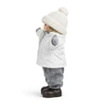 thumbnail image 5 of Northlight Winter Nordic Standing Christmas Figurine - 12" - White and Gray, 5 of 6