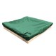 thumbnail image 2 of Lona impermeable cuadrada para arenero, búnker portátil para niños, juguete de 120 x 120 cm, color verde, 2 of 5