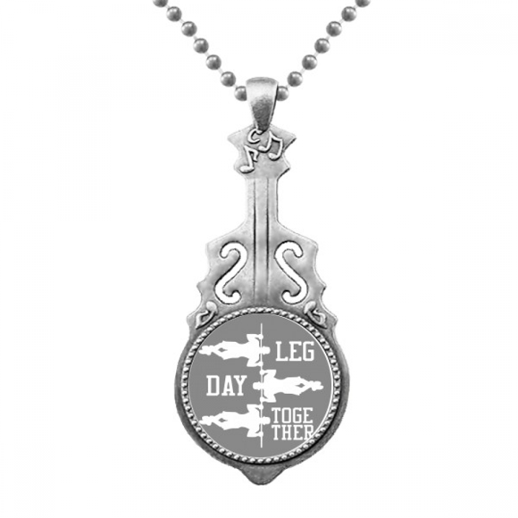 Combined Fitness Balance Art Deco Fashion Pendant Jewelry Music Guitar Torque Hangtag