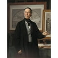 thumbnail image 2 of Wilhelm Marstrand 15x18 Black Ornate Wood Framed Double Matted Museum Art Print Titled - The Art Historian Niels Lauritz Hoyen (1868), 2 of 5