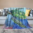 thumbnail image 2 of Shiartex Turtle Corals Watercolor Painting Ideal Comfy Throw Blanket for All Seasons Long-lasting Blanket 40x50in, 2 of 6