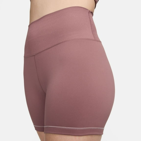 Women's Nike One High-Waisted 5-in. Biker Shorts Color: Mauve Size: X LARGE