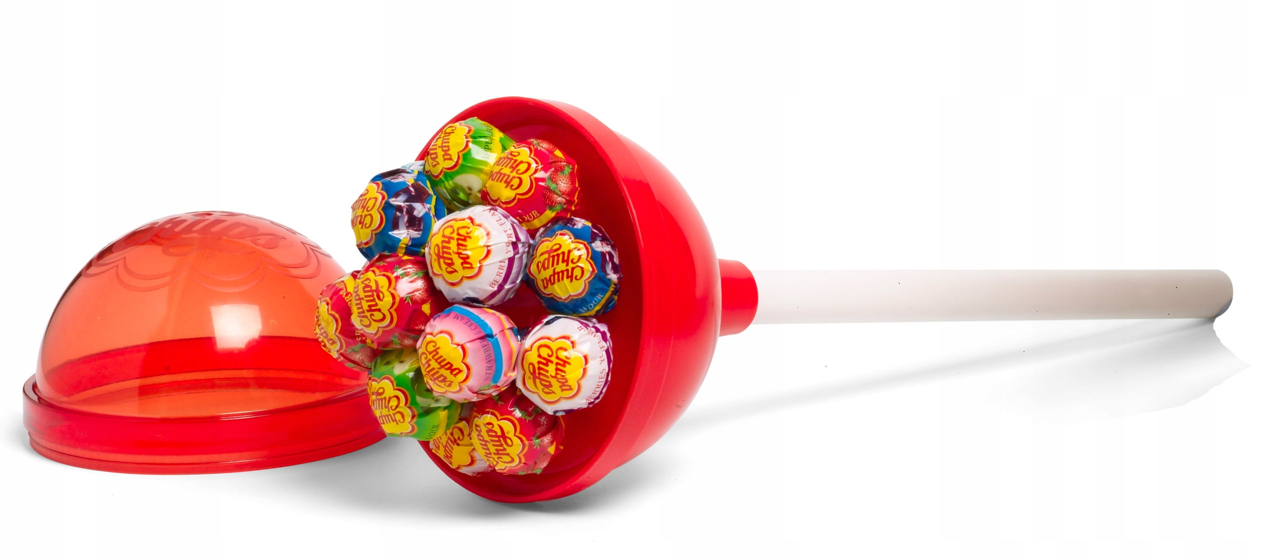 Chupa Chups GIANT lollipop XL SIZE with 10 pops inside - Colors vary- 1ct.