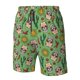 thumbnail image 4 of Balery Vintage Sugar Skull Traje de Baño Estilo Hawaiano para Hombre, Shorts de Secado Rápido con Bolsillos-Small, 4 of 6