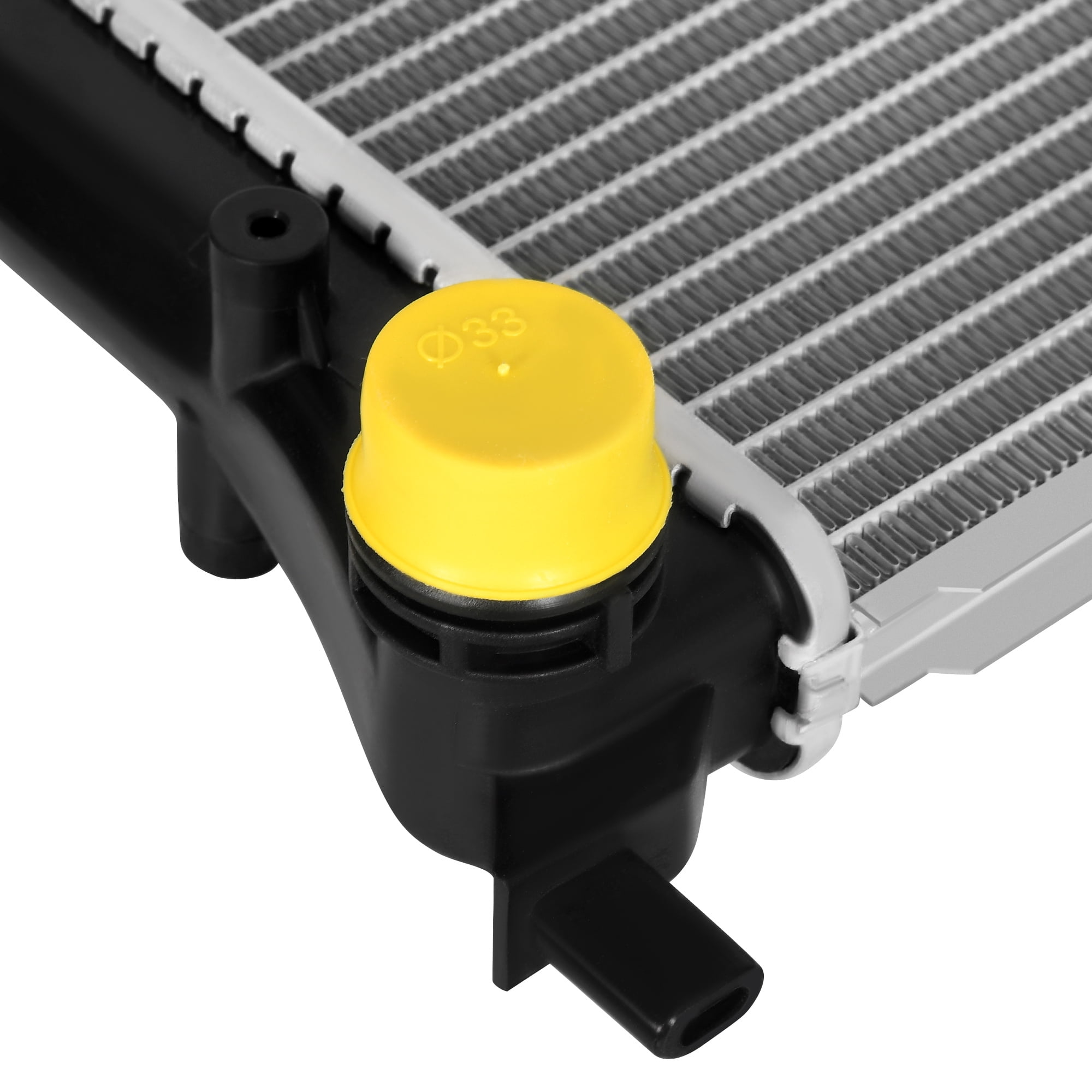 LEDKINGDOMUS Radiator for 2005-2010 VW Jetta 2.0L 2.5L / 2006-2009 Rabbit / 2008 GTI / 2010-2014 Golf L4 L5 Direct Fit High-Efficiency Cooling Replacement OE Design 25.59" Core