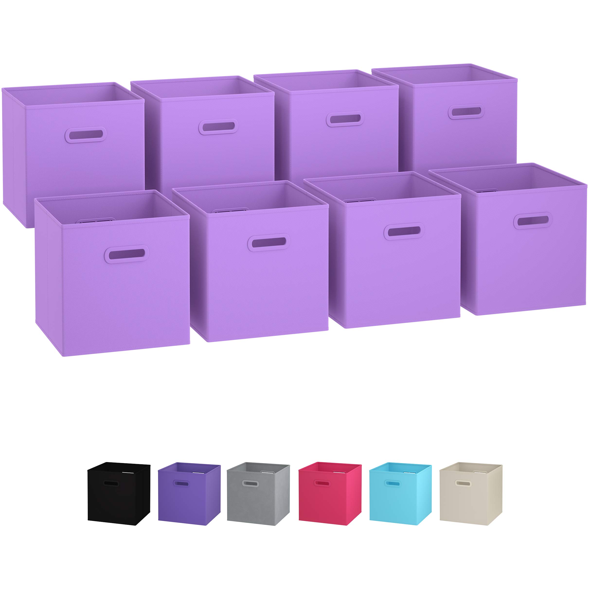 Royexe Storage Bins Set of 8 Storage Cubes Foldable Fabric Cube