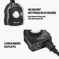 thumbnail image 2 of Timer Outlet Tiffcofio para exteriores, 24 horas, mecánico, 15 A., 2 of 7