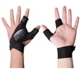 thumbnail image 1 of Guantes sin dedos para pesca al aire libre Linterna LED Campamento Senderismo Guantes de ciclismo Hugtrwg  Para estrenar, 1 of 6