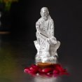 thumbnail image 2 of Handcrafted Silver Sai Baba Metal Figurine, 2 of 5