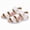 Sandals-White, variant on Girls Sandals Summer Dress Shoes Lightweight Open Toe Beach Holiday(White,9)