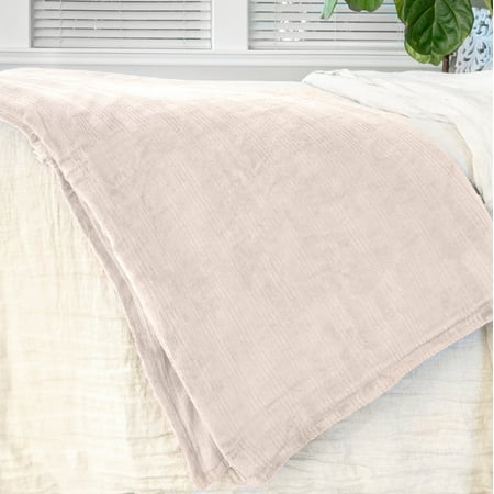 Safe and Warm Plush Triple Rib Low Voltage Heated Electric Blanket