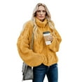 thumbnail image 1 of Women's Cuddle Weather Cable Knit Handmade Turtleneck Sweater, 1 of 9