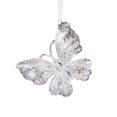 thumbnail image 2 of Translucent Glitter Butterfly Christmas Tree Decorations with Elegant Acrylic Design, for Holiday Branch Hanging, Festive Ornament, 2 of 4
