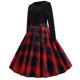 thumbnail image 4 of Vestidos de Navidad Para Mujer, Manga Larga, Cuello Redondo, Estampado, Vestido Vintage, Vestido de Fiesta Odeerbi ODB209232, 4 of 9