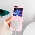 thumbnail image 5 of Magnetic Case for Samsung Galaxy Z Flip 5 4 3 5G Compatible with Magsafe, Shockproof Women Men Slim Hard Phone Case for Samsung Z Flip 3 4 5 Cover (Pink,Z Flip3), 5 of 10