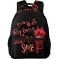 thumbnail image 6 of Hazbin Anime Hotel Backpacks Large Capacity Bag Adjustable Backpacks Fashion Outdoors Travel Daypacks, 6 of 7