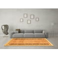 thumbnail image 3 of Ahgly Company Indoor Round Oriental Orange Modern Area Rugs, 7' Round, 3 of 4