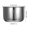 thumbnail image 2 of Nestingho Interior De Acero Inoxidable 316 Para Olla Arrocera Compatible Universal Color Plata, 2 of 6