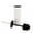 White, variant on Square White Metal Toilet Brush and Holder - Modern Bathroom Cleaning Tool with Sturdy Handle, Splash Guard, Removable Inner Protection, Contemporary Style - Fits Minimalist Decor