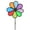 A, variant on Garden Windmill, 1PCS Whirligigs Windmill, 11.8inch Colorful Pinwheel, Decoration Wind Spinner, DIY Pin Wheel, Plastic Windmill Wheel, Outdoor Courtyard Lawn Wheel Spinner, B