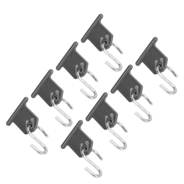 Gancho Para Toldo RV, Acero Inoxidable ABS En Forma De S, Paquete De 8, Soporte De Luz Para Toldo De Fiesta RV, Eficiente Para Acampar