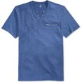 thumbnail image 1 of INC Mens Dean Split-Neck Embellecido playera, azul, XX-Large I-N-C Camiseta adornada, 1 of 1