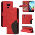 thumbnail image 1 of Étui pour LG K40S Portefeuille en Cuir Flip Folio Support Vue Couverture - Rouge, 1 of 5