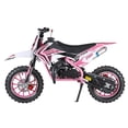 thumbnail image 4 of Hzsb 49cc 2-Stroke Kids Dirt Bike, Gas Power Motocross, Off Road Mini Motorcycle, Children Pocket Motorbike with Front Rear Disc Brakes (Pink), 4 of 8