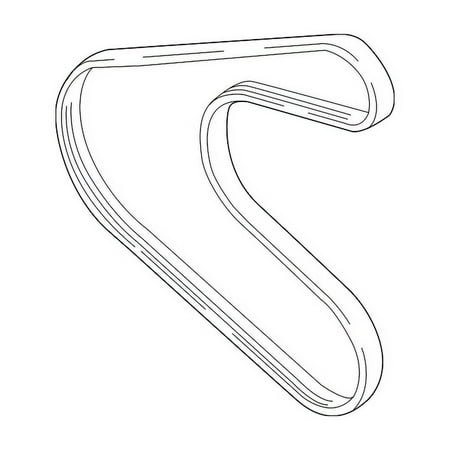 Genuine OE Mitsubishi Serpentine Belt - 1340A146 Fits select: 2014-2015 MITSUBISHI MIRAGE DE, 2017-2020 MITSUBISHI MIRAGE G4 ES