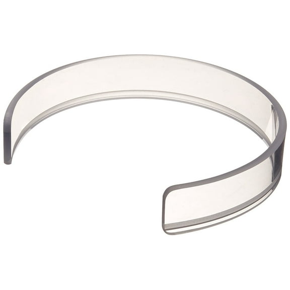 Sammons Preston Invisible Food Guard, Fits 8.5"-10" Plate, Crystal Clear, Keeps Food on Plate