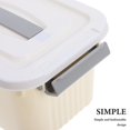 thumbnail image 3 of LEEYNEER Plastic Storage Box for Organizing Toys and Small Items Beige Color with Lid Compact Size, 3 of 8