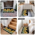 thumbnail image 6 of Sunflowers Door Mat&nbsp;Indoor Outdoor Entrance, Non Slip Small Rug for Kitchen Bathroom Entryway Rug, Botanical Watercolor Butterfly Plant Washable Doormat Floor Mat 18x30 Inch, 6 of 8