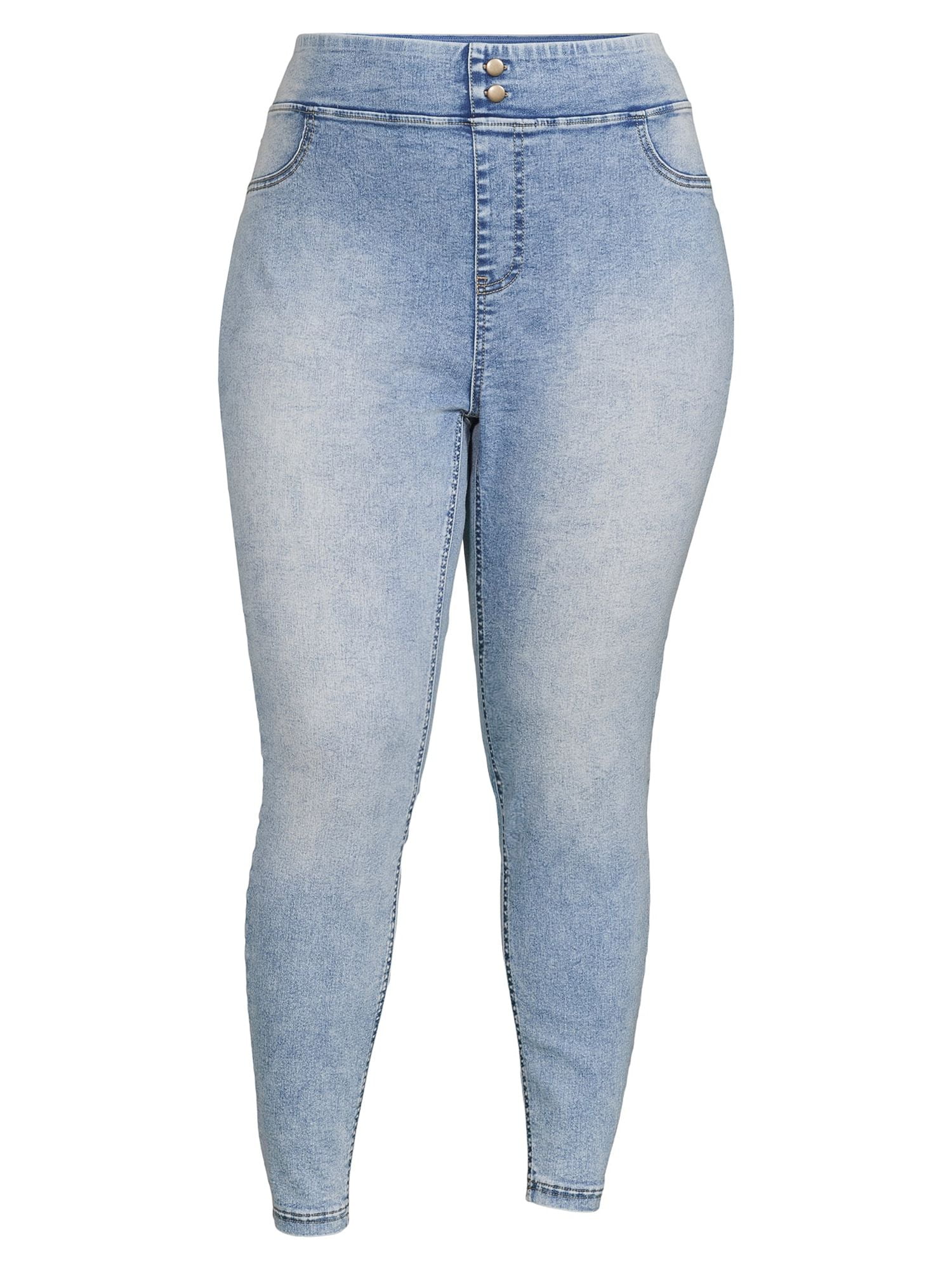 Terra & Sky Women's Plus Size Denim Jeggings
