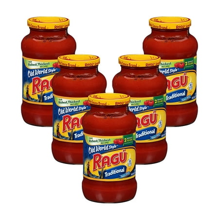 (5 Pack) RagÃÂº Old World Style Traditional Sauce 24 (Best Commercial Pasta Sauce)
