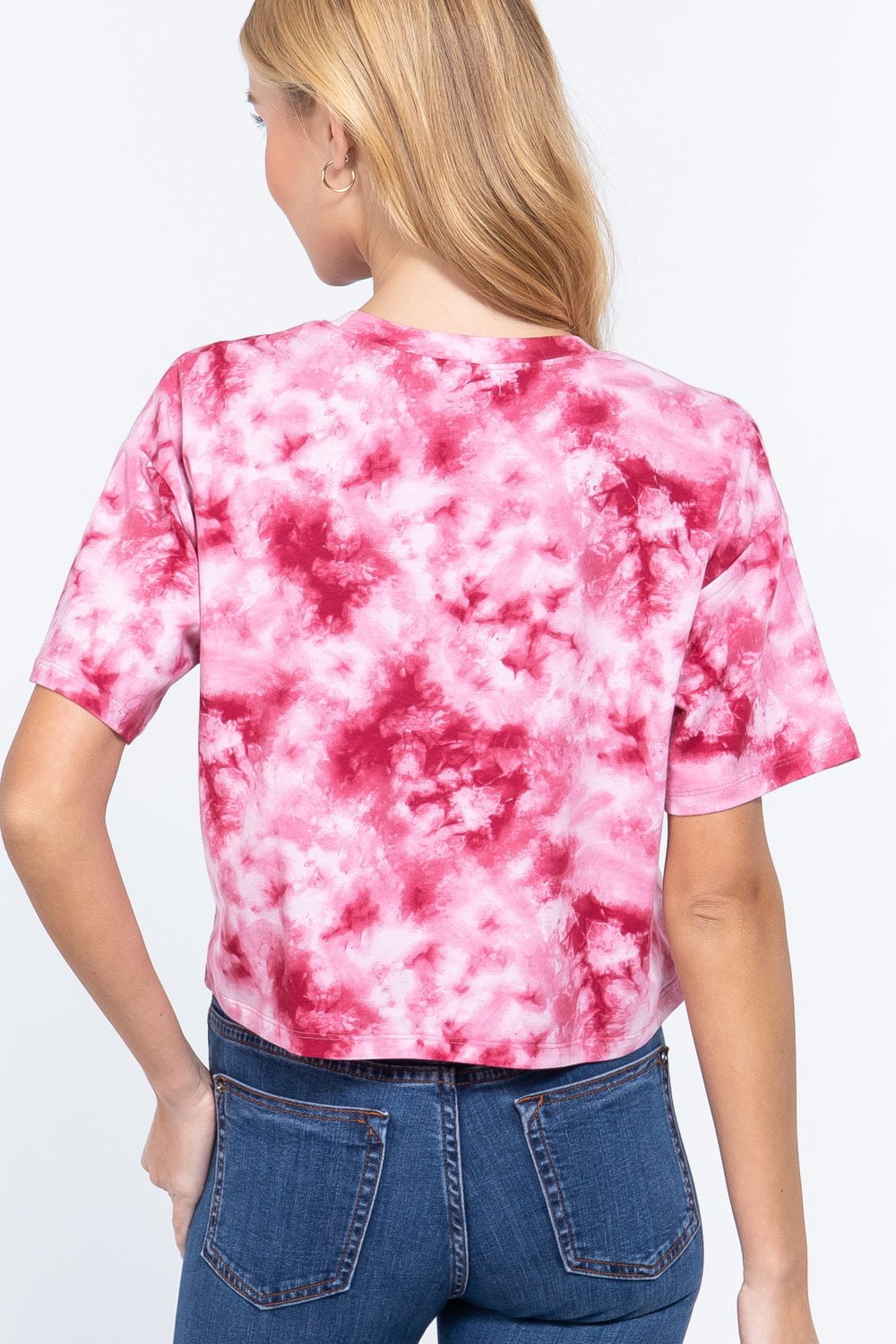 Where I'm from Apparel Buffalo Jersey Tie Dye Crop Top