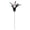 White, variant on CHENjy Halloween Picks, Gothic Skull and Pumpkin Floral Stems with Feathers, 18 Inch Creepy Table Centerpiece for Vase and Mantel Decor, 1 Pcs, Pink