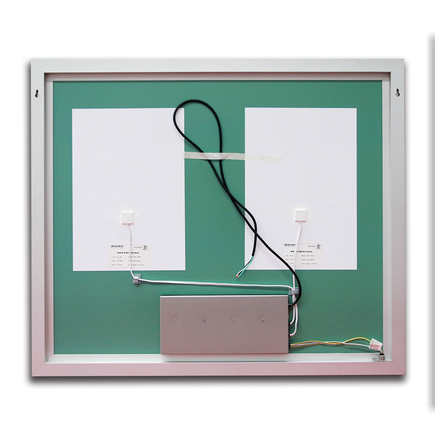 Taimei Frameless LED Light Mirror 48" W x 36" H x 1.5 D(MC04-4836SF2) Beveled edges, Touch Screen power on/off, Defogger, elegant design by FOCA US