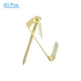 thumbnail image 3 of Uxcell Picture Hangers, 40 pack 50lb Metal Picture Hanging Kit with Nails, Picture Frame Hooks on Drywall Wooden, 3 of 6