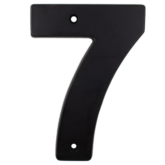 Contemporary House Number, #7, 5 Inches, Matte Black by Stone Harbor Hardware