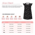 thumbnail image 3 of Fotbe Cute Skull Vestido de Dormir para Niñas de 3 a 10 Años, Mangas Cortas, Estilo Princesa, Pijama Camisón con Mangas Voladas-Medium, 3 of 6
