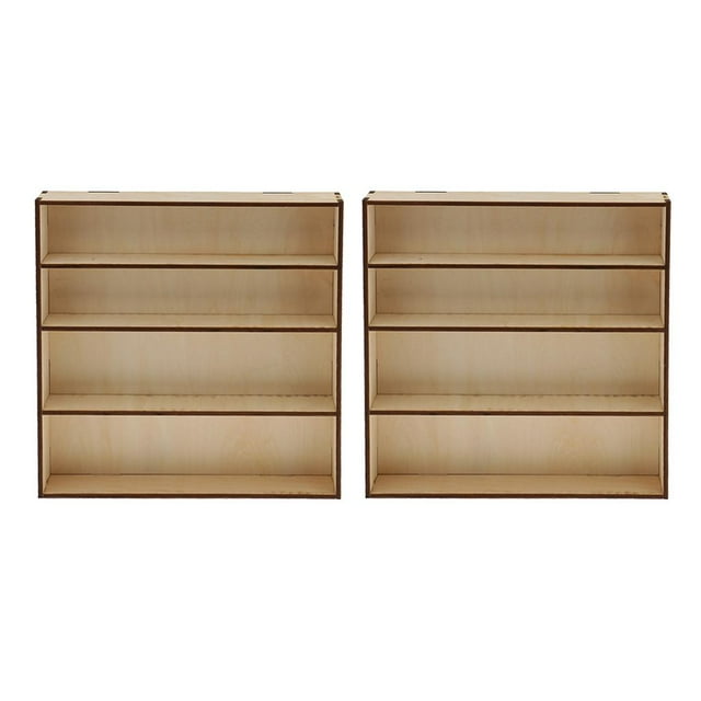 2x Botellas de Pintura de Natural Rack Modelo Organizador Herramientas Caja de Soporte de Estante de Almacenamiento perfke Estante de pintura