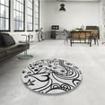 thumbnail image 4 of Ahgly Company Machine Washable Indoor Rectangle Transitional Platinum Gray Area Rugs, 4' x 6', 4 of 7