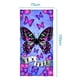 thumbnail image 2 of Toalla de playa con diseño de mariposas para adolescentes, niñas, niños y niñas, toalla de baño estampada de 75 x 150 cm, toalla de piscina súper suave, 2 of 5