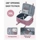 thumbnail image 4 of Mochila de viaje ECOHUB Spirit Airlines 30L con puerto USB rosa, 4 of 9