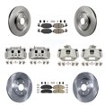 thumbnail image 1 of Transit Auto Front Rear Disc Brake Caliper Rotors and Ceramic Pads Kit (10Pc) for Car Dodge Grand Caravan KC8-102624N, 1 of 11