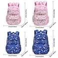 thumbnail image 4 of Qarigey Mochilas escolares antirrobo con mochilas reductoras de carga para niñas y niños para estudiantes antisísmicas Mochilas azul oscuro trompeta, 4 of 6