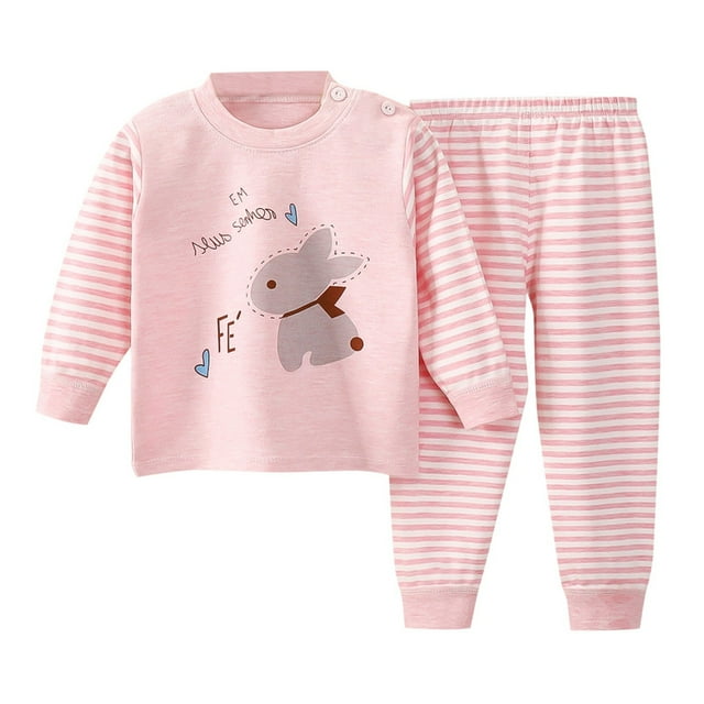 Ensemble de Pyjamas pour Garçons Tout-Petits, Haut à Col Rond et Pantalon, Pyjamas Décontractés pour Enfants de 18-24 Mois