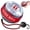 Red, variant on Gyro Ball Wrist Exerciser, Self-Starting Hand & Forearm Strengthener with LED