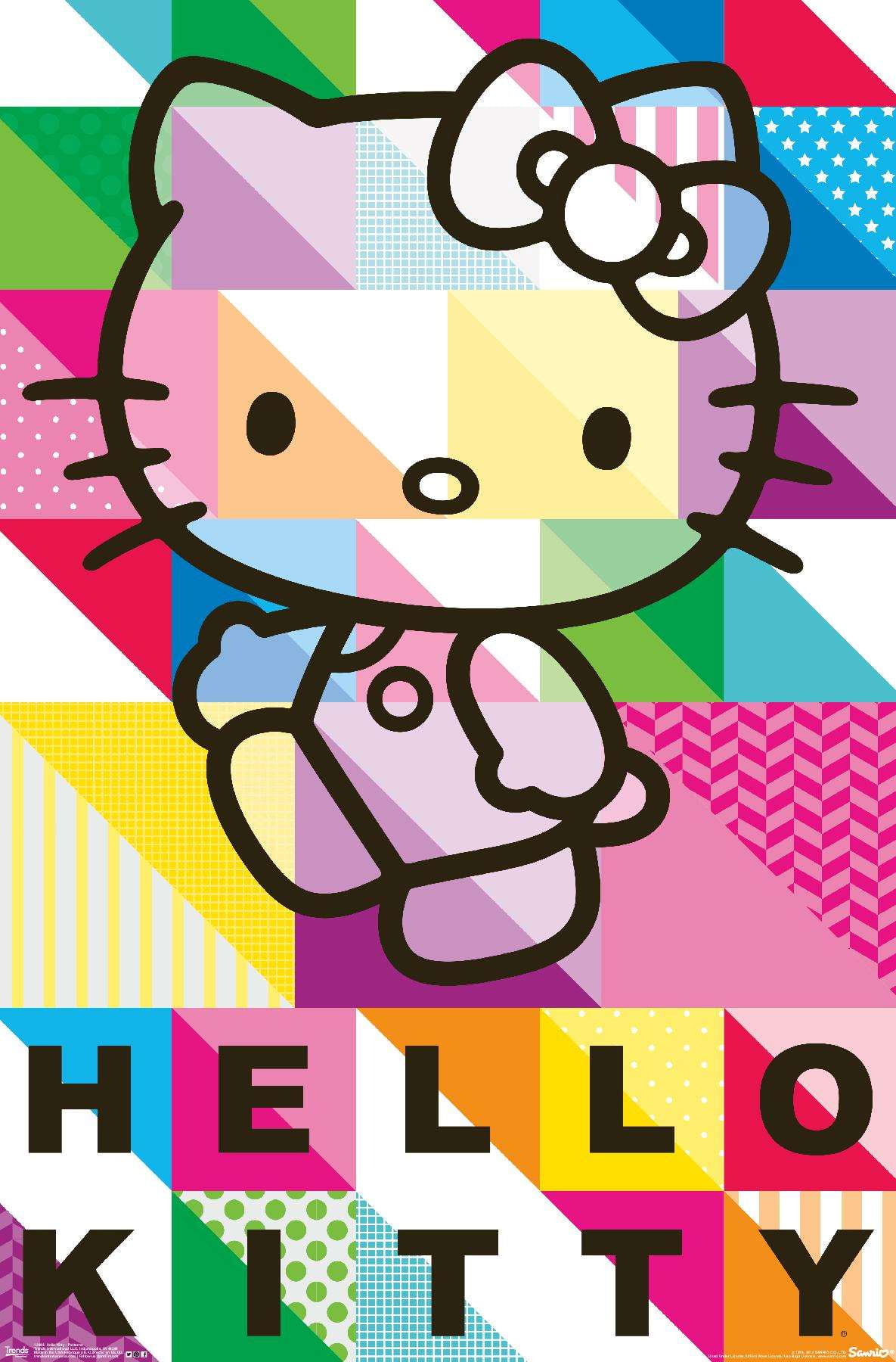 Hello Kitty Patterns Poster