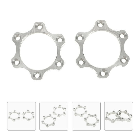 WHAMVOX 2Pcs Bike Brake Disc Adapters for Mountain Road Bikes Made of Aluminium Alloy Silver Color